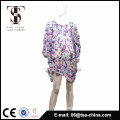 2016 summer cheap new design chiffon print simple fashion dress